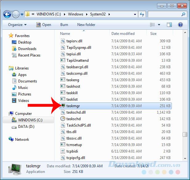 Tập Tin Taskmgr