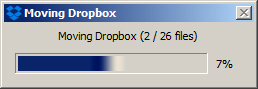 Chuyển dữ liệu từ Dropbox sang địa chỉ mới