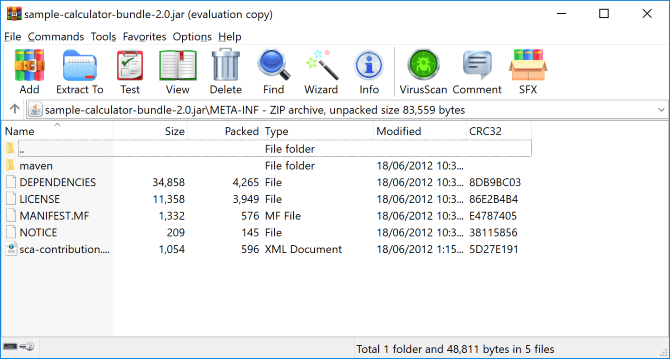 Trích xuất file JAR