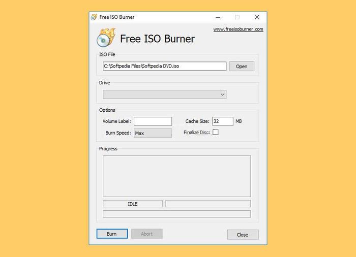 Ứng dụng miễn phí gBurner tạo file ISO