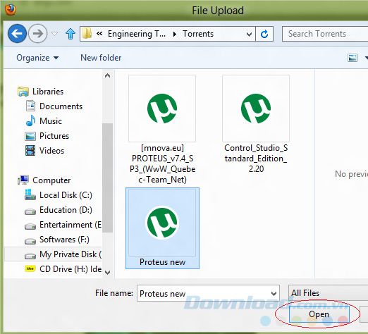 File torrent trên máy tính