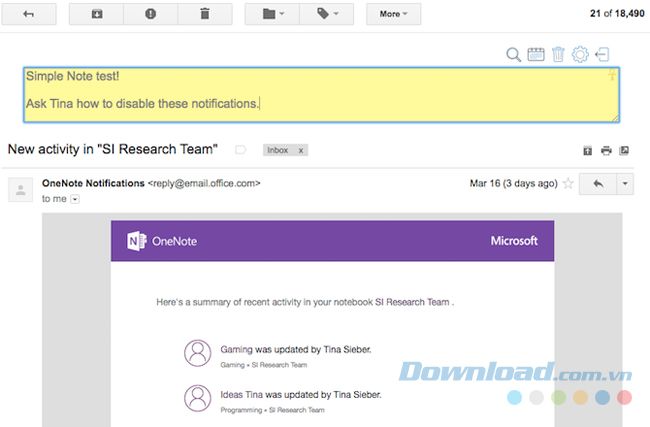 Ghi Chú Gmail Đơn Giản