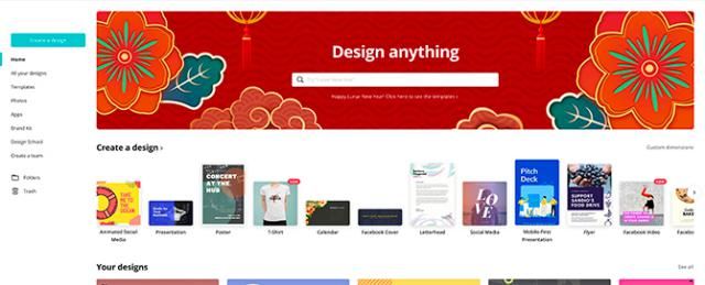 Canva là một ứng dụng web cho phép bạn tạo ra các thiết kế miễn phí.