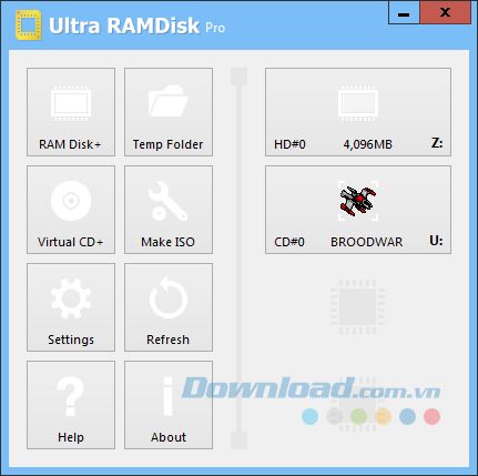 Ứng dụng Ultra RAMDisk