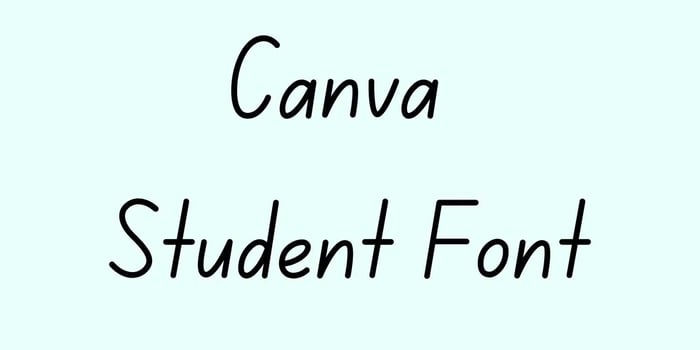 Font Chữ Sinh viên Canva