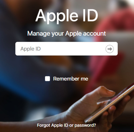 Đăng nhập vào tài khoản Apple ID