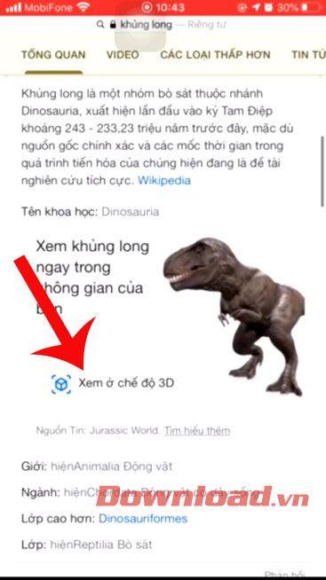 Chọn Xem ở chế độ 3D