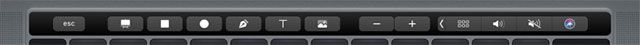 Touch Bar sẽ hỗ trợ bạn tối ưu hơn trong quá trình thiết kế