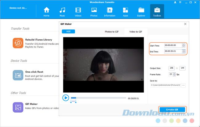 Chuyển đổi Video thành GIF