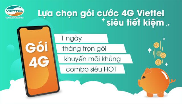 Gói cước 3G/4G Viettel theo tháng