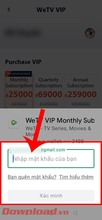 Nhập địa chỉ email của bạn