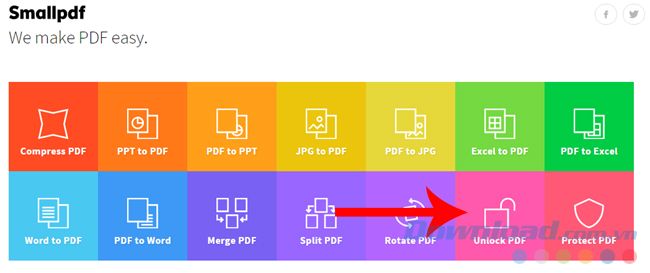 Tiếp theo, chọn mục Unlock PDF