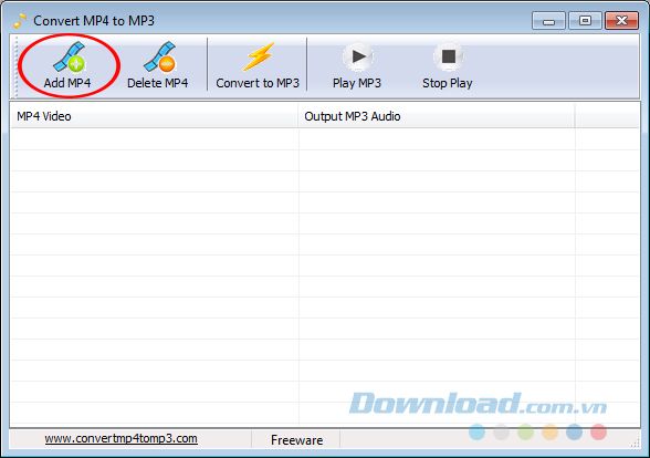 Sử dụng công cụ MP4 to MP3