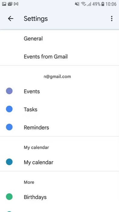 Thiết lập Google Calendar