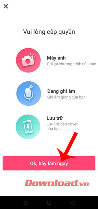 Chạm nút OK và bắt đầu ngay thôi