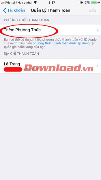 Hướng dẫn thêm ví MoMo vào ID Apple 3