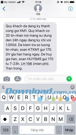 Đăng ký sử dụng dịch vụ 3G của Viettel