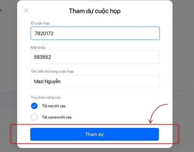 Tham dự cuộc họp