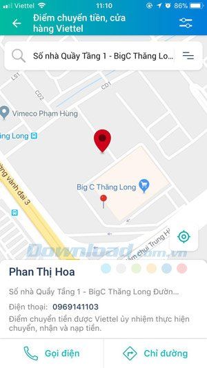 Nạp tiền thông qua ViettelPay