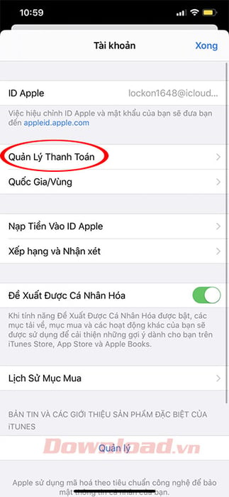 Quản lý thanh toán