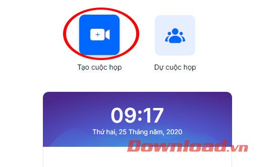Bắt đầu tạo cuộc họp