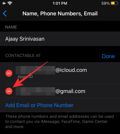 Xóa địa chỉ email phụ cho iCloud