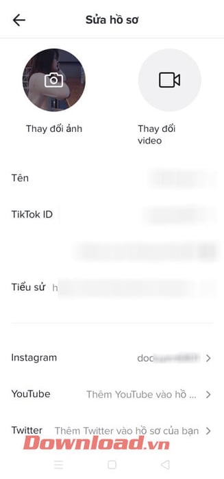 Tài khoản TikTok đã được kết nối với Instagram