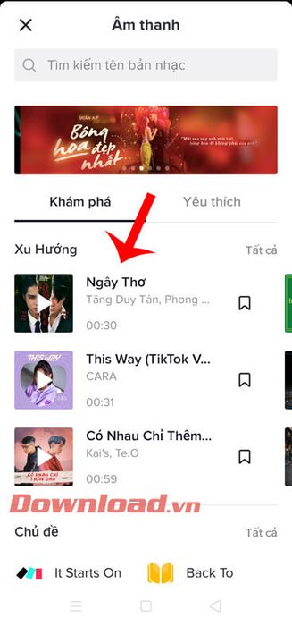 Chọn bài hát