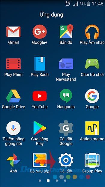 Cài Đặt Trên Điện Thoại Android