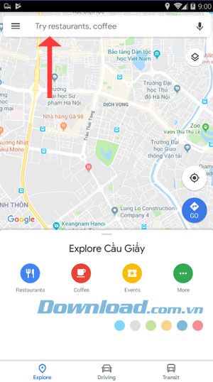 Google Maps cho Xe máy