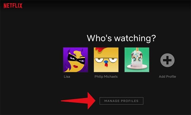 Quản lý tài khoản trên Netflix