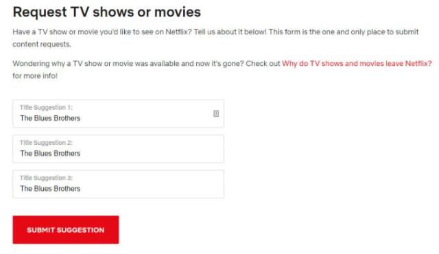 Đề xuất chương trình bạn muốn thêm vào Netflix