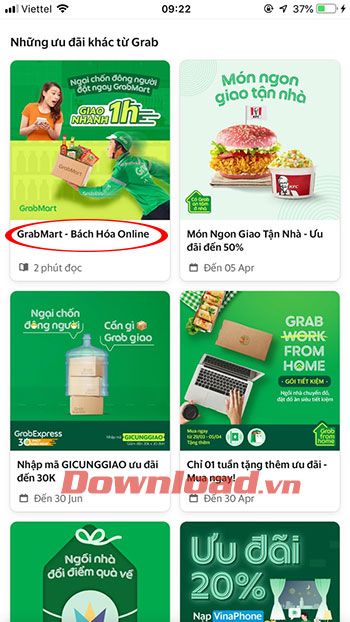 Hướng dẫn sử dụng dịch vụ đi chợ hộ của Grab