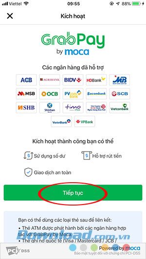 Giới thiệu phương thức thanh toán ví GrabPay qua Moca