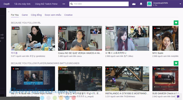 Đăng ký thành viên Twitch 