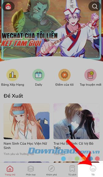Chạm vào biểu tượng khuôn mặt