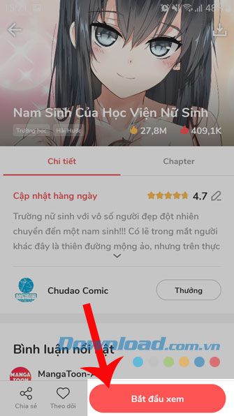 Chạm Bắt đầu xem