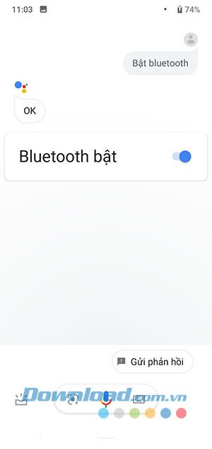 Bật bluetooth