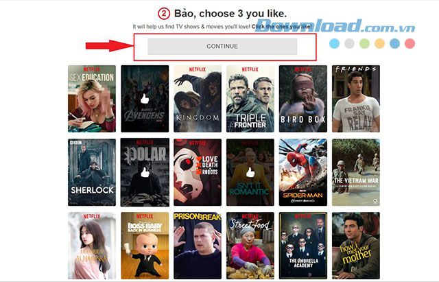 Chọn 3 bộ phim mà bạn yêu thích trên Netflix