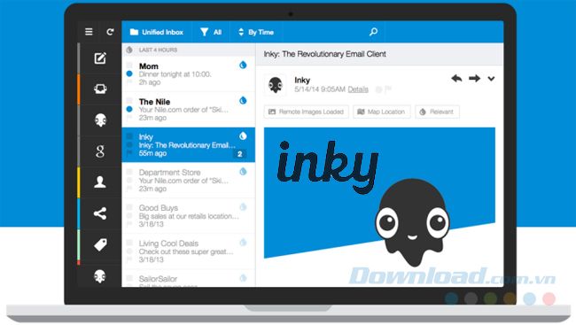 Inky mang lại sự thuận tiện cho người dùng email