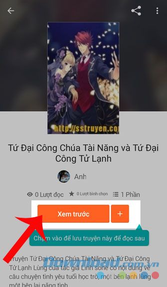 Chọn Xem trước sau khi đã được đăng