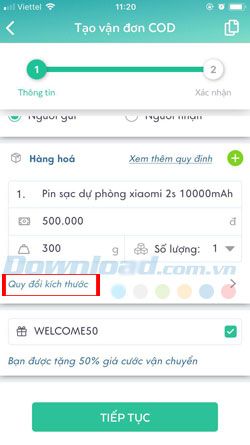 Tạo vận đơn ViettelPost