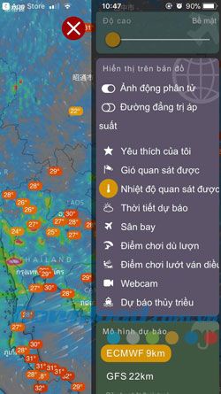 Trang web Windy