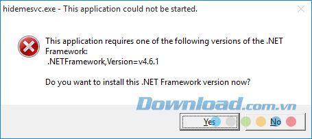 Cài đặt bổ sung .NET Framework