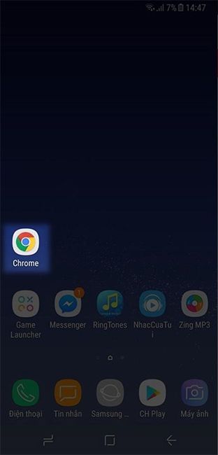 Trình duyệt Chrome trên điện thoại Android