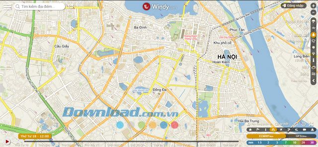 Trang web Windy