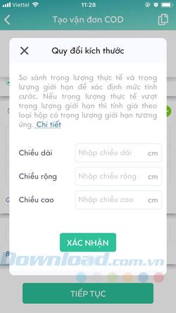 Tạo vận đơn ViettelPost