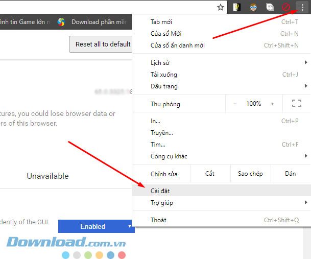 Mật khẩu trên Chrome