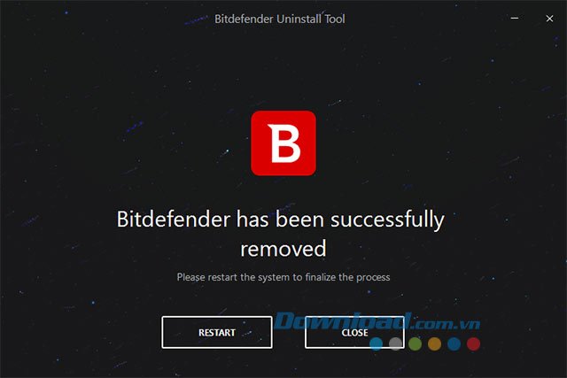 Gỡ BitDenfender đã hoàn tất
