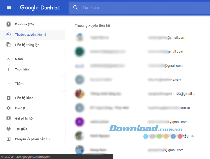 Danh bạ Gmail